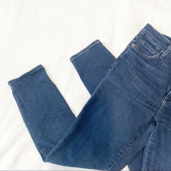 Citizens of Humanity Rocket Crop high rise skinny jeans dark blue denim size 28 - Picture 3 of 10